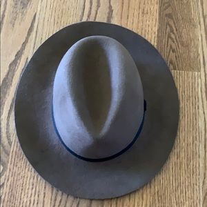 Wilfred Ribbon-trim Wool Fedora